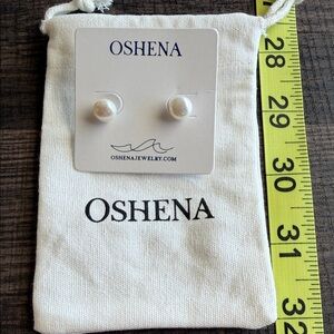 White Pearl Earrings